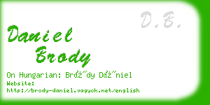 daniel brody business card